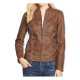 Custom Fashion Leather Jackets For Ladies